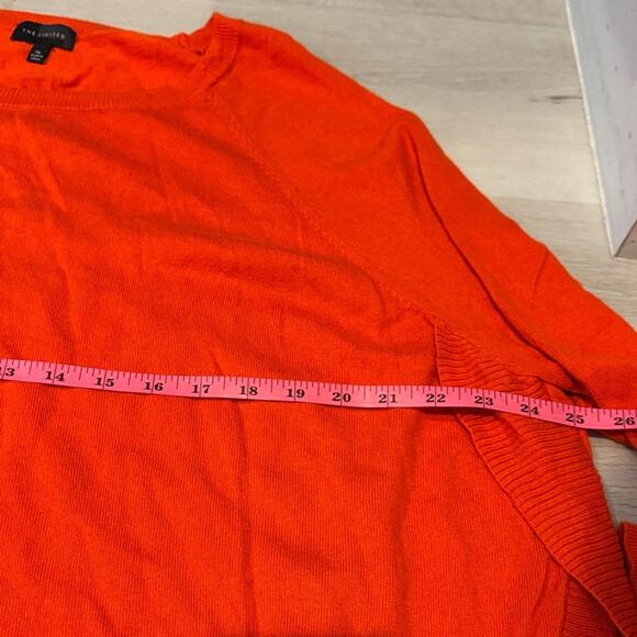 The Limited Vibrant Orange Long Sleeve Top very soft with side detail. - Picture 7 of 10
